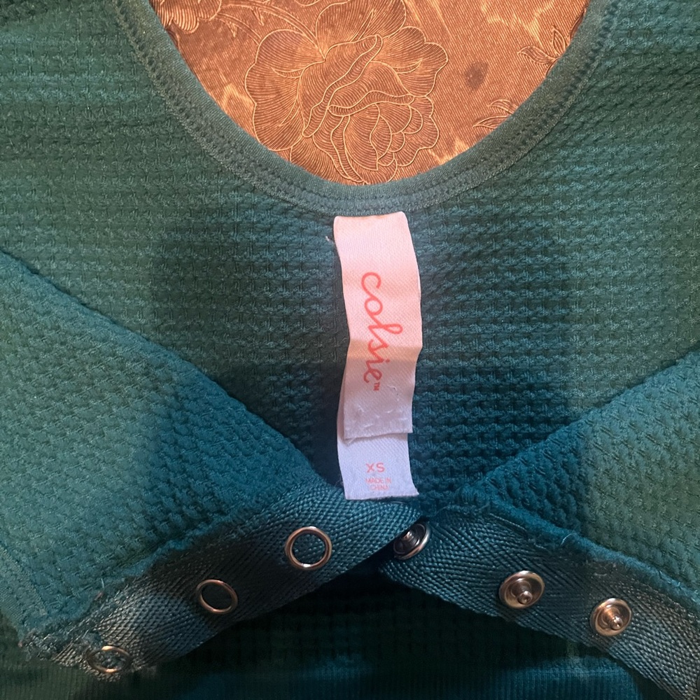 Calia Teal Long Sleeve Top